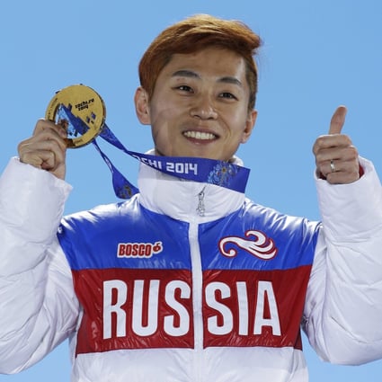Viktor Ahn won gold in the men’s 1,000-meter short track speedskating in Sochi, Russia. Photo: AP