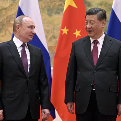 Russian President Vladimir Putin and Chinese President Xi Jinping meet in Beijing on February 4. Photo: Kremlin Pool Photo via AP
