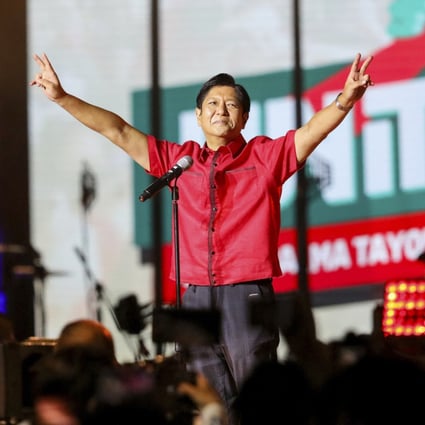 Ferdinand ‘Bongbong’ Marcos Jnr is leading opinion polls ahead of the Philippine presidential election. Photo: AP