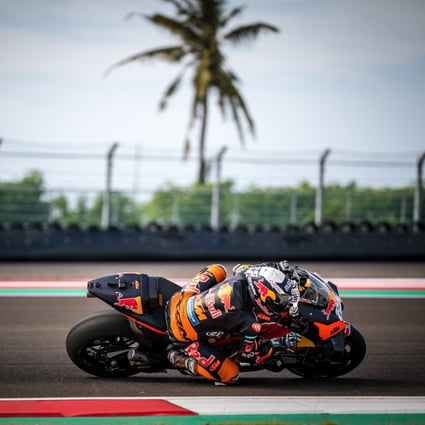 Miguel Oliveira of Portugal and Red Bull KTM Factory Racing on the Mandalika International Street Circuit. Photo: Getty Images