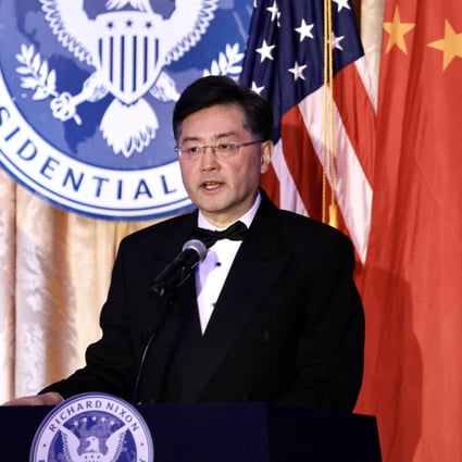 Qin Gang, China’s ambassador to the US, said military conflict was “in the interests of no one in the world”. Photo: Xinhua