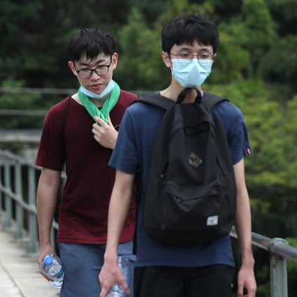 Hikers making the trek from Quarry Bay to Tai Tam country park. Photo: SCMP / Xiaomei Chen