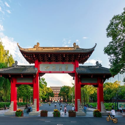 Students say they were banned from leaving the Sichuan University campus, but members of the public could enter to walk their dogs. Photo: Shutterstock