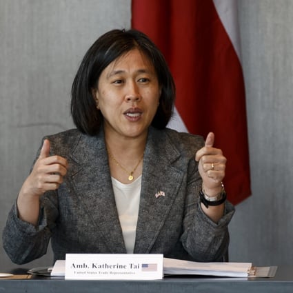 US Trade Representative Katherine Tai says it’s time to “turn the page on the old playbook with China”. Photo: Bloomberg