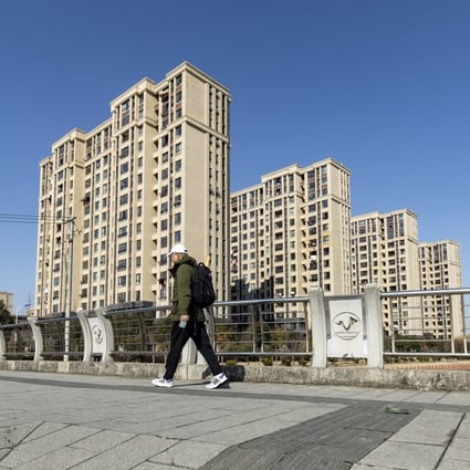 Residential buildings at a Zhenro Properties Group development in the Jinshan district of Shanghai on February 24, 2022. Photo: Bloomberg
