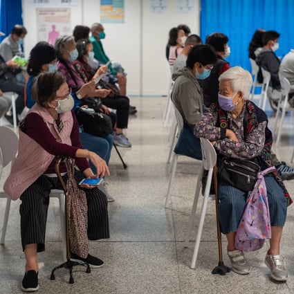 People rest after receiving the Sinovac vaccine at a vaccination centre set up in an MTR station in Hong Kong on March 11. Photo: EPA-EFE