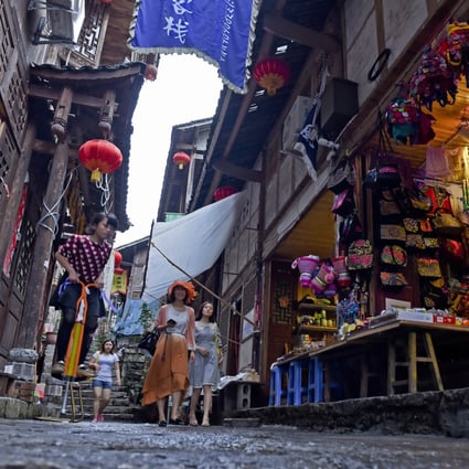 A street in the Gongtan township on May 28, 2015, southwest China’s Chongqing, with a recorded history of over 1,700 years. Photo: Xinhua.