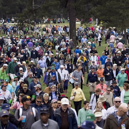 Fans at the Masters step back in time with Augusta National implementing a ‘no phones’ policy. Photo:  EPA-EFE