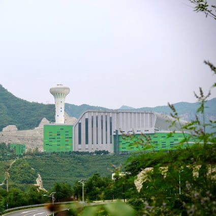 The Gaoantun waste-to-energy plant in Beijing. China processes 580,000 tonnes of waste a day at more than 100 such plants spread across the country. Photo: Tom Wang