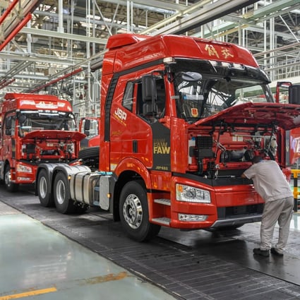 China’s oldest automaker, FAW Group, has cut production at some of its factories in Jilin province since mid-March amid coronavirus restrictions. Photo: Xinhua