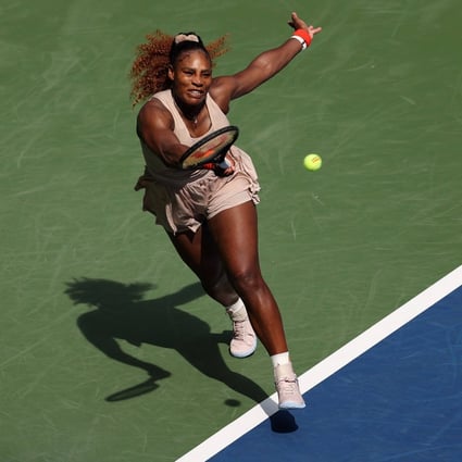 Serena Williams returns the ball during the 2020 US Open at the USTA Billie Jean King National Tennis Center. Photo: AFP