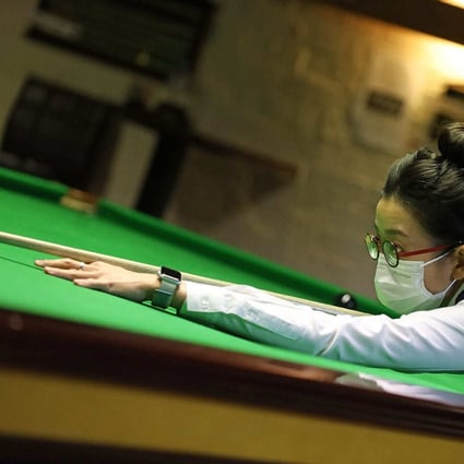 Snooker player Ng On -yee in the Winchester Open final. Photo: Handout