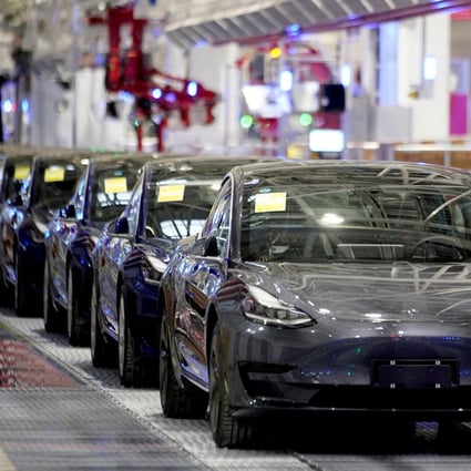 Tesla sold 65,814 Model 3 and Model Y cars in mainland China in March, up 85 per cent on the year, according to the CPCA. Photo: Reuters