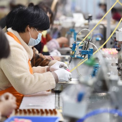 China’s producer price index (PPI) rose by 8.3 per cent in March, down from a rise of 8.8 per cent in February. Photo: AFP