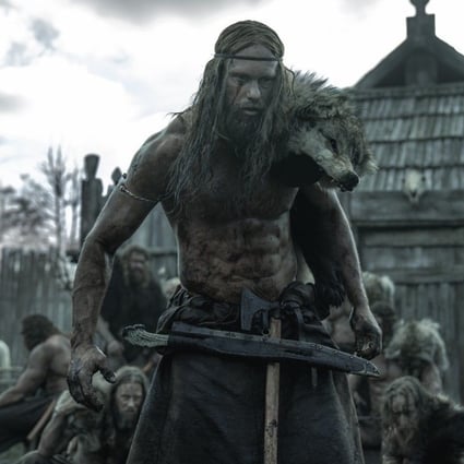 Alexander Skarsgard in a still from The Northman, directed by Robert Eggers. Claes Bang co-stars.