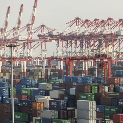 China’s March imports were down 0.1 per cent year on year to US$228.7 billion, the first decline since August 2020. Photo: Bloomberg