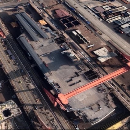 Recent satellite images show construction on the Type 003 has almost been completed. Photo: Google Earth
