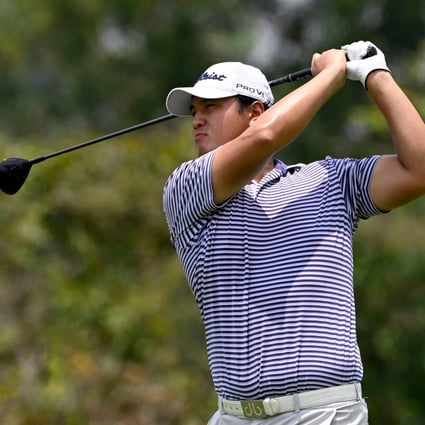 Sihwan Kim on his way to victory in the Asian Mixed Stableford Challenge near Pattaya. Photo: AFP