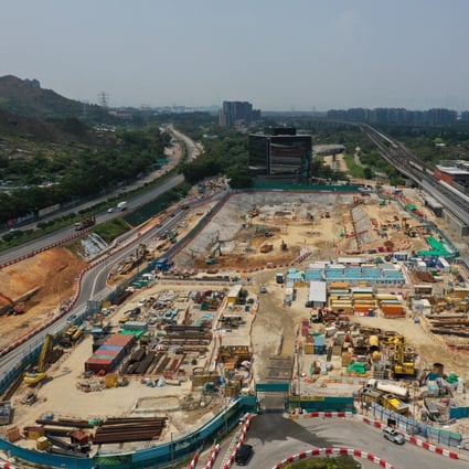 The construction site of Grand Mayfair I, where units have been priced 12 per cent below a comparable project launched in December. Photo: Sam Tsang