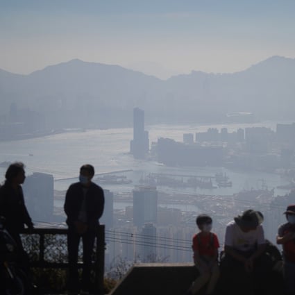 A view of Hong Kong’s cityscape amid severe air pollution from Fei Ngo Shan on 29 December 2020. Photo: Winson Wong