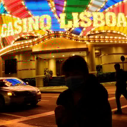 People walk in front of Casino Lisboa amid Covid-19 in Macau in 2020. Photo: Reuters