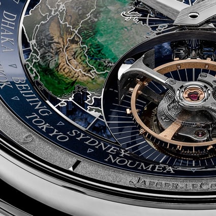 Jaeger-LeCoultre’s Master Grande Tradition Calibre 948 combines a world-time complication with a flying tourbillon in a breathtakingly beautiful watch. Photo: Jaeger-LeCoultre