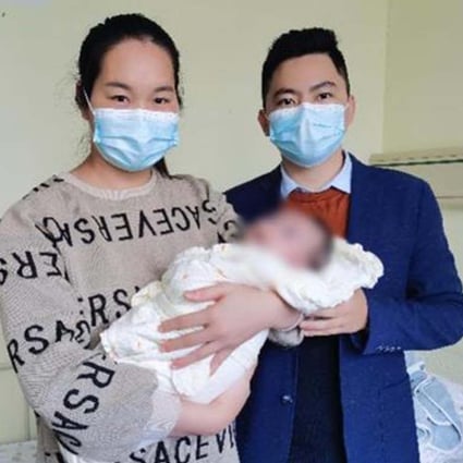 Shenzhen doctor travels 1600km to perform life-saving surgery on a newborn with difficulty breathing. Photo: Handout