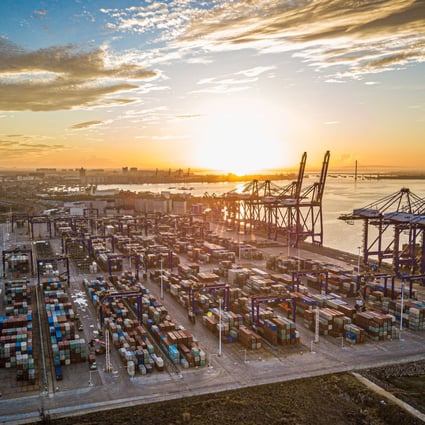 Yangpu international container port in south China’s Hainan Province. Photo: Xinhua