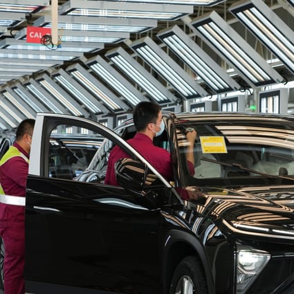 Trial operations at NeoPark, co-developed by Nio and the Hefei municipal government, come just two weeks after the carmaker suspended work at its first factory for five days. Photo: Xinhua