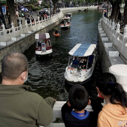 Trips taken by Chinese tourists during the five-day holiday, which ended on Wednesday, fell to 160 million this year, down by a third compared to the same period last year, according to data from the Ministry of Culture and Tourism. Photo: AFP
