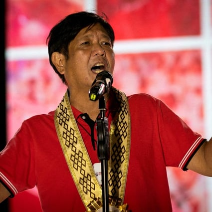 Philippine presidential front runner Ferdinand Marcos Jnr. Photo: Reuters