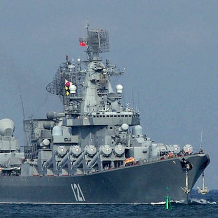 The Moskva was the flagship of Russia’s Black Sea Fleet. File photo: AFP