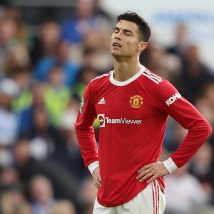 Manchester United’s struggles continued in a 4-0 loss to Brighton, but Cristiano Ronaldo was backed to stay another year or two by his predecessor in the No 7 shirt. Photo: Reuters