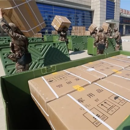The system is designed to be more like a civilian courier service. Photo: CCTV