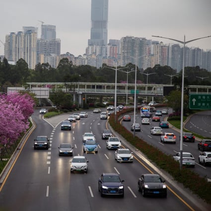 A view of traffic in Shenzhen, the southern Chinese city considered to be a cross border e-commerce hub. Photo: Xinhua