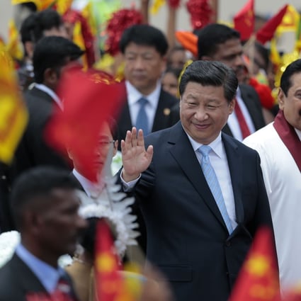 China’s President Xi Jinping pictured with Mahinda Rajapaksa, Sri Lanka’s then-president, during a state visit to Colombo in 2014. Rajapaksa resigned as the island nation’s prime minister this week following months of protests. Photo: AP
