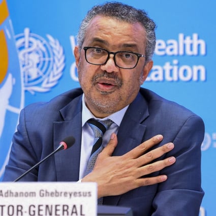 Tedros Adhanom Ghebreyesus, director-general of the World Health Organization (WHO) said of China’s zero-tolerance policy on Covid-19:  “I think a shift would be very important”. Photo: Reuters