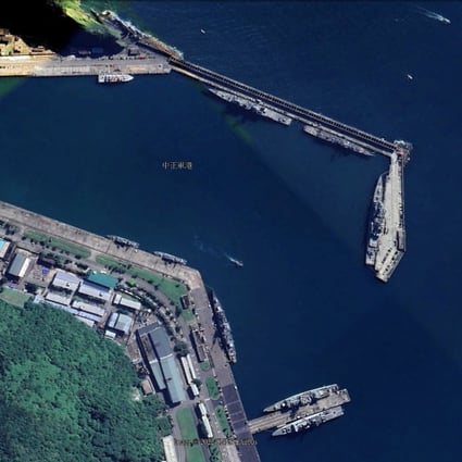 Analysts said the model pier resembles the Suao naval base in Taiwan. Photo: Google