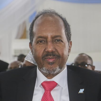 Former president Hassan Sheikh Mohamud after being sworn in as the new president of Somalia. Photo: EPA-EFE