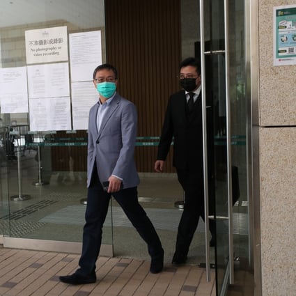Royston Chow (left) at West Kowloon Court in December 2020. Photo: Sam Tsang