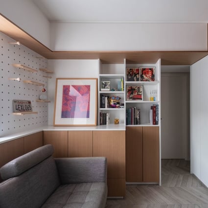 A Hong Kong couple looking for a bigger home bought the unit next door and doubled their space. They asked Lisa J. Lai of Tati Studio to help them renovate and add a Zen vibe to their expanded flat. Photo: Lisa J. Lai