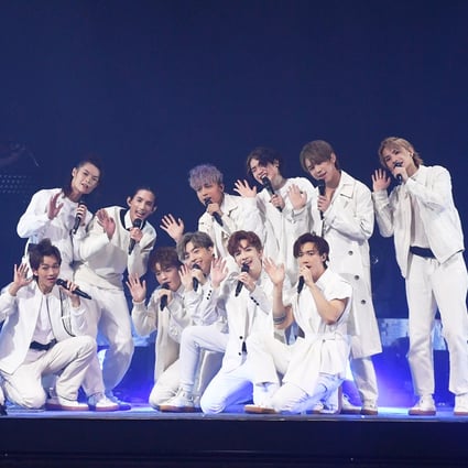 Members of boy band Mirror perform on stage in Hong Kong on May 11, 2021. Photo: ViuTV