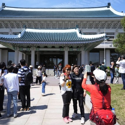 People visit the Blue House in Seoul after South Korea’s former presidential palace was opened to the public for the first time in 74 years. Photo: AP