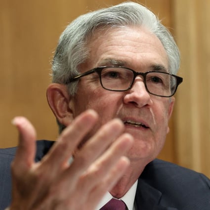 US Federal Reserve chairman Jerome Powell testifies before a US Senate committee on July 15, 2021. Powell recently said it was unclear whether the Fed would be able to engineer a soft landing because of factors outside its control. Photo: TNS