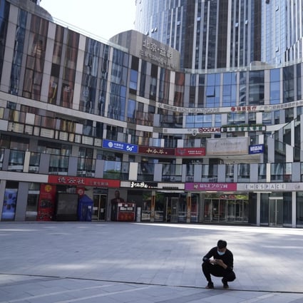 An empty shopping centre in Beijing. There are more than 5,100 Airbnb owners in Beijing, and their earnings have plummeted along with international visitor arrivals in China’s capital. Photo: AP