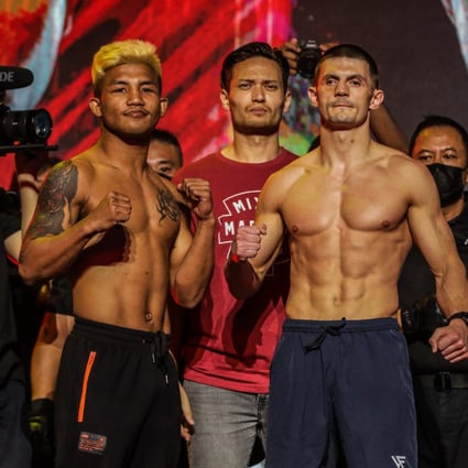 Rodtang Jitmuangnon (left) and Jacob Smith pose before the ONE flyweight Muay Thai Grand Prix. Photos: ONE Championship