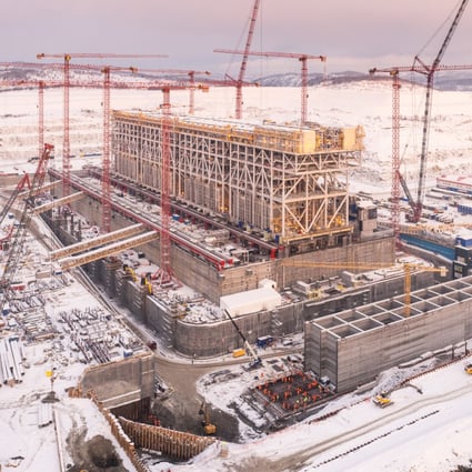 Novatek’s LNG Construction Centre in Belokamenka, outside Murmansk in the far northwest of Russia. Photo: Handout