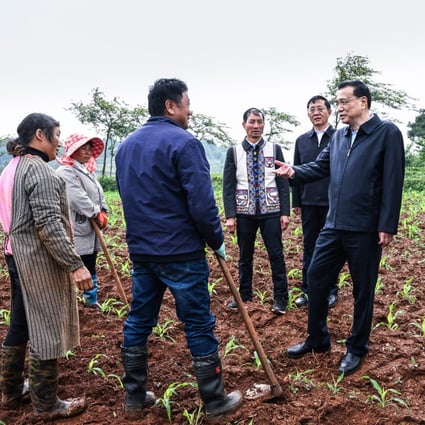 Chinese Premier Li Keqiang underlined food security and pledged more subsidies during a recent trip to southwestern Yunnan province. Photo: Xinhua 