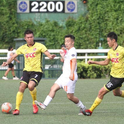 Former Hong Kong team captain Chan Wai-ho (right) and top striker Chan Siu-ki are now playing for Eastern District in the First Division. Photo: Chan Kin-wa