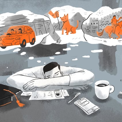 Many of China’s Gen Z-ers are seeking a work-life balance that does not force them to give up on their dreams. Illustration: Brian Wang
